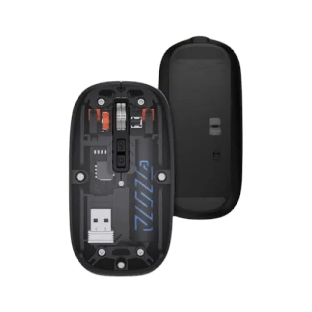 Casper Dual Mode Transparent Wireless Mouse- Black